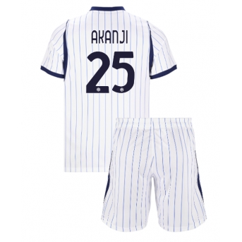 Inter Milan Manuel Akanji #25 Maglia Gara Trasferta Repliche 2026-27 Bambino Maniche Corte